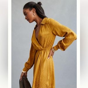 ✨ Anthropologie Long-Sleeve Mini Dress Sz M